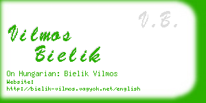 vilmos bielik business card